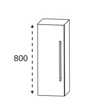 Laguna Ergänzungsschrank Highboard - 30 cm Skizze