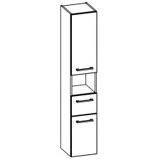 Marlin 3020life Hochschrank - 45 cm Skizze