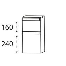 Schöner Wohnen Stockholm Unterschrank - 30,2 cm Skizze