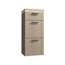 Puris Cool Line Highboard 30 cm, mit 2 Auszügen und 1 Schubkasten