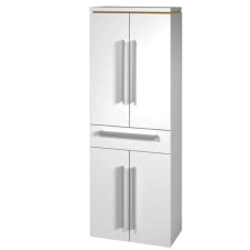 Puris Cool Line Hochschrank 60 cm 4 Türen 1 Schubkasten