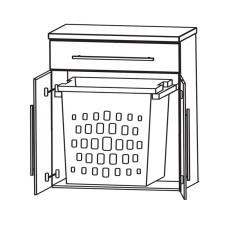 Puris Fine Line Highboard - 60 cm Skizze