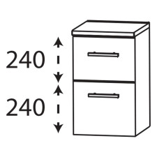 Puris Protection1 Unterschrank 30 cm Skizze