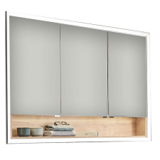 Puris Rounds Spiegelschrank - 145,1 cm, Einbauspiegelschrank