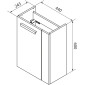 Fackelmann Gästebad Waschtischunterschrank 44 cm Skizze