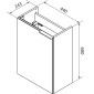 Fackelmann Gästebad Waschtischunterschrank 44 cm Skizze