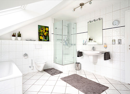 Renodeco Duschwanne setzten Renodeco Duschwanne setzten